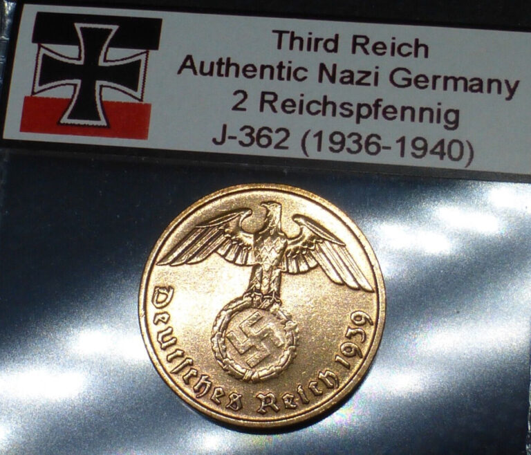 Read more about the article Beautiful 2 Reichspfennig Nazi Coin: Genuine Bronze Third Reich Germany WW2-era