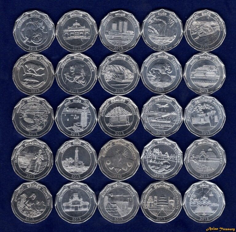 Read more about the article 2013 SRI LANKA 25 DISTRICT COIN COMPLETE SET 10 RUPEE COMMEMORATIVE UNC