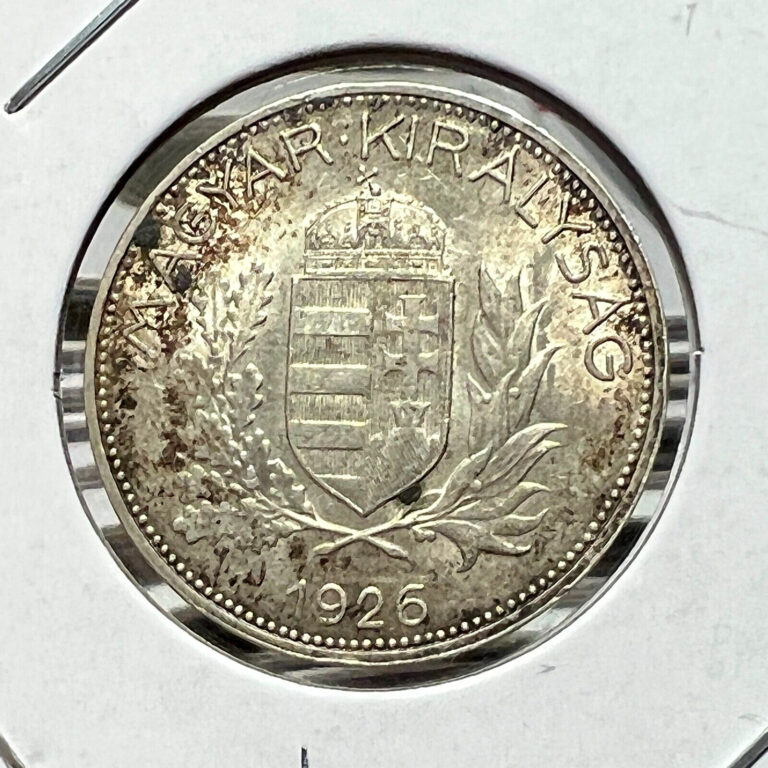 Read more about the article 1926 HUNGARY SILVER 1 PENGO NICE COIN