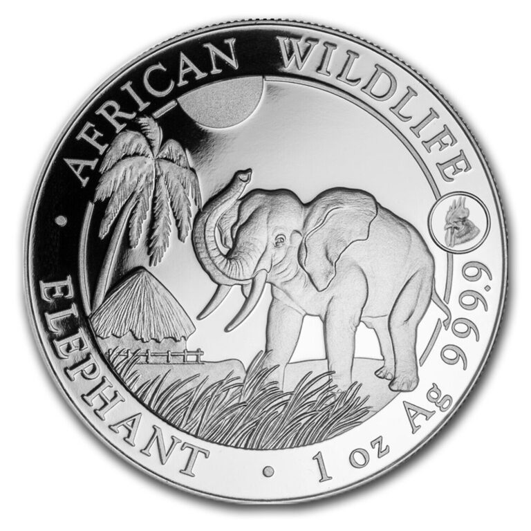 Read more about the article 2017 Somalia 1 oz Silver Elephant BU (Rooster Privy)