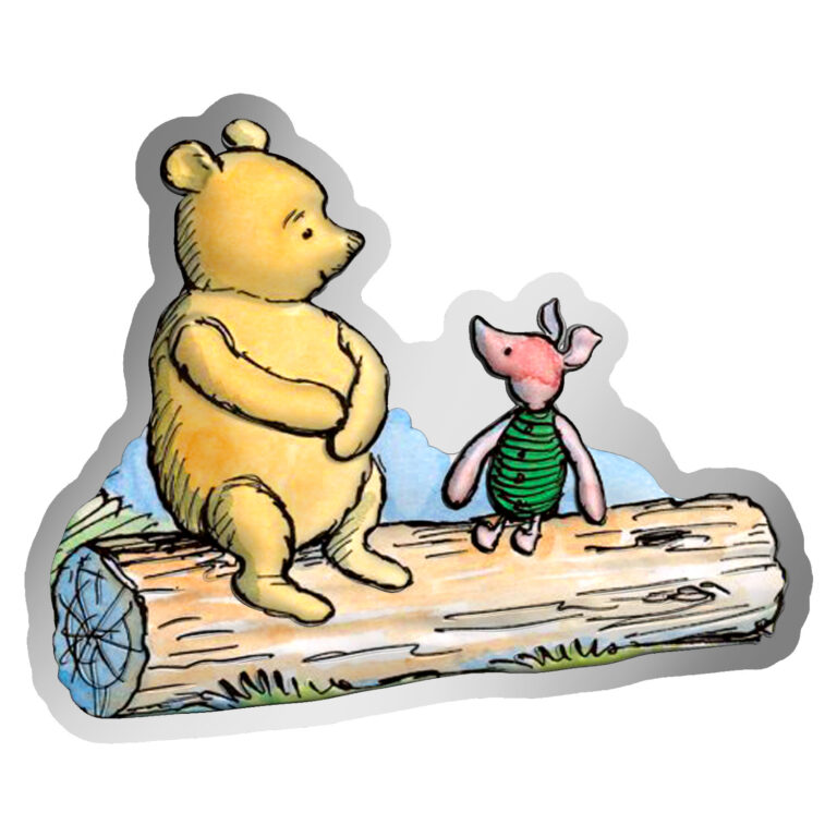 Read more about the article 2022 Chad 5000 Francs Winnie the Pooh Shaped 1 oz .999 Silver Coin – 666 Mintage