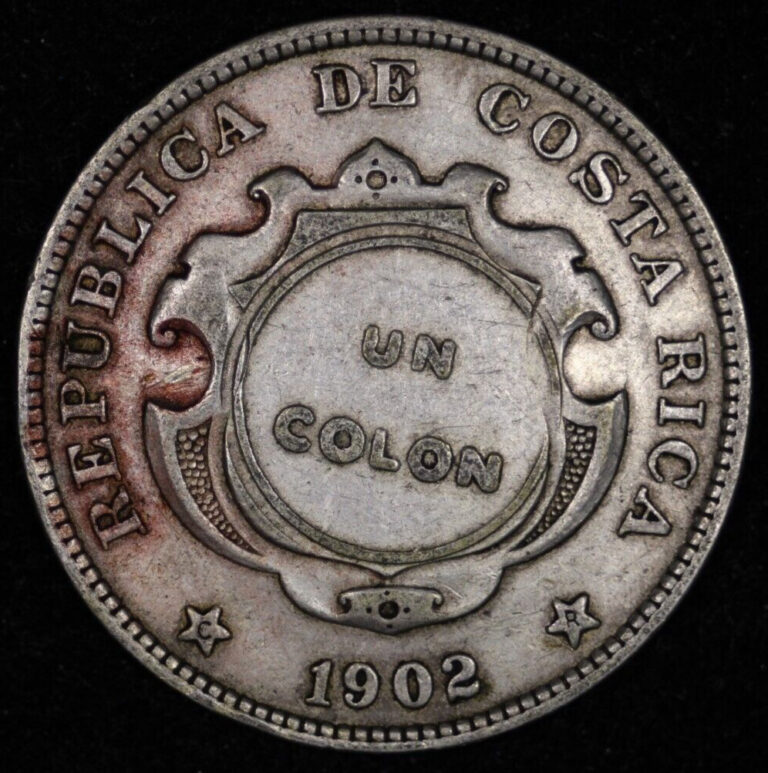 Read more about the article 1923 Costa Rica Silver Colon Counterstamped 1902 50c CR1