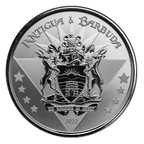 Read more about the article 2022 Silver 1 oz Antigua and Barbuda Coat of Arms Coin BU