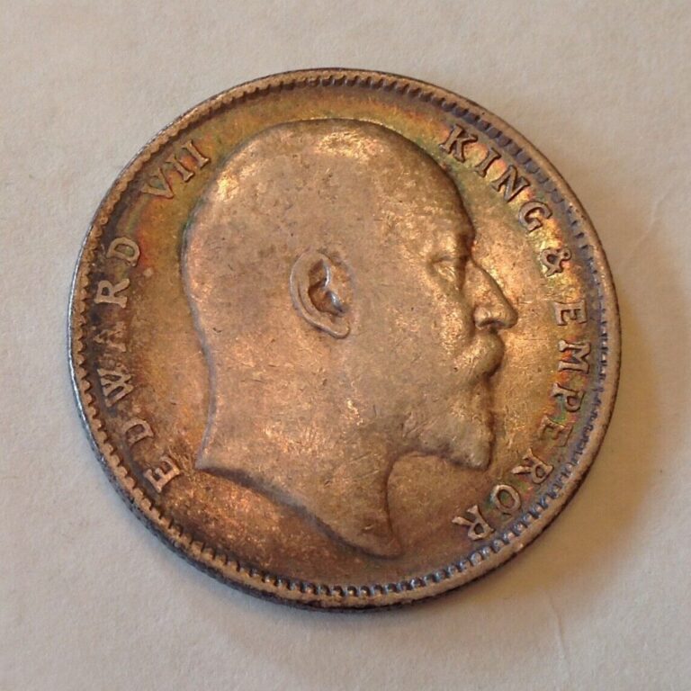 Read more about the article 1906 British India Edward VII Silver One Rupee – FREE US SHIPPING