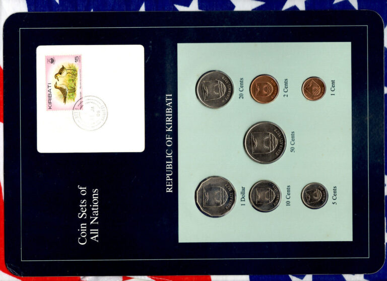 Read more about the article Coin Sets of All Nations Kiribati All 1979 UNC $1 50 20 10 5 2 1 cents 21JA86