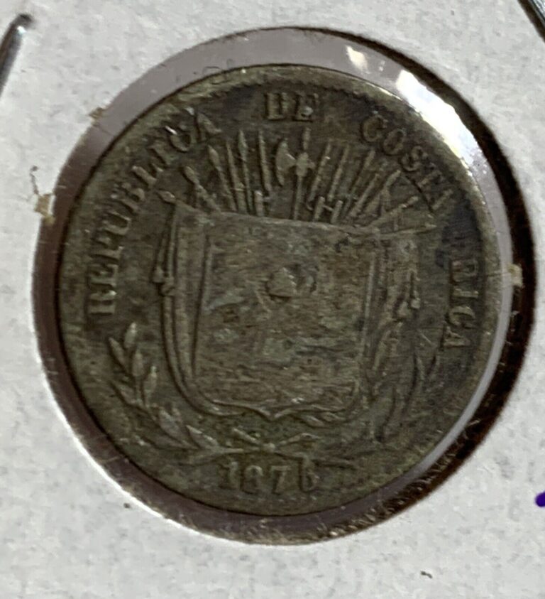 Read more about the article 1875 Costa Rica Silver 10 Centavo  KM # 121