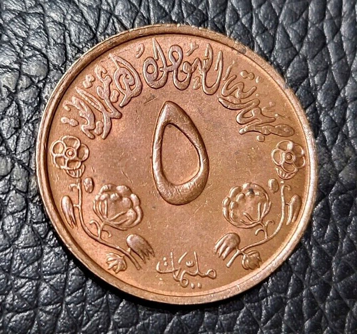 Read more about the article 1972 Sudan 5 Milliemes Coin