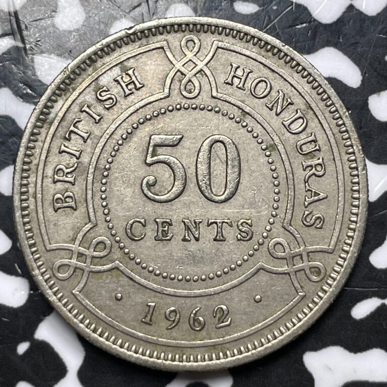 Read more about the article 1962 British Honduras 50 Cents (8 Available) (1 Coin Only)