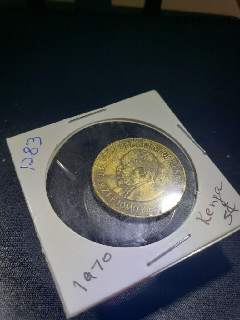 Read more about the article STK 1283 Kenya 1970 5 c coin  multi coin price/ship discount