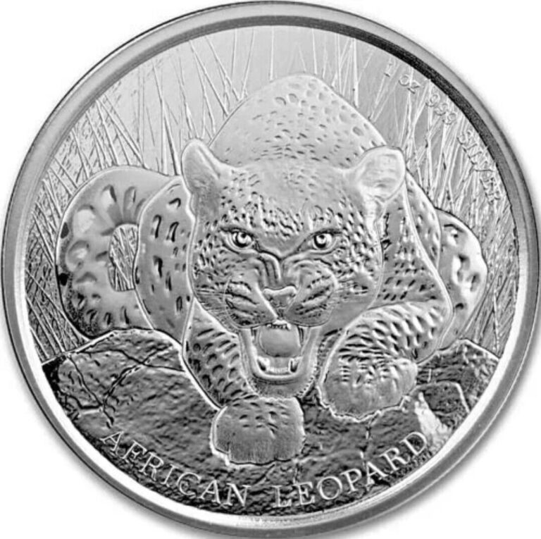 Read more about the article 2017 1 oz Republic of Ghana Silver African Leopard (BU)