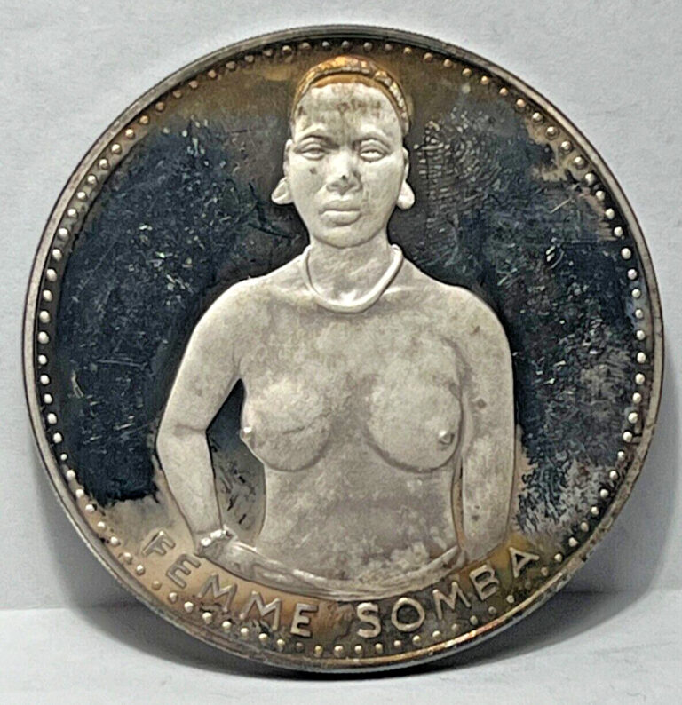 Read more about the article 1971 DAHOMEY FEMME SOMBA PROOF SILVER 1000 FRANCS COIN~~~1.65 Ounces Pure Silver