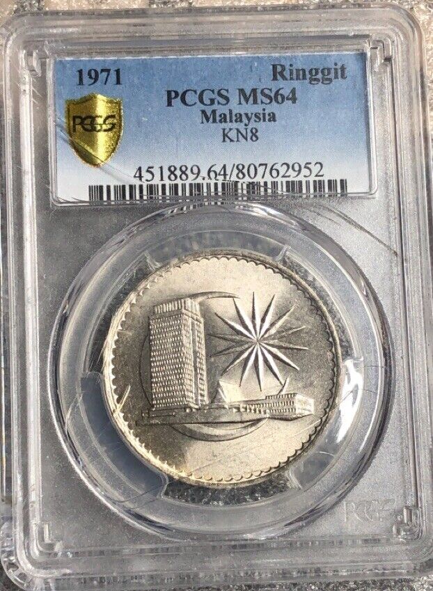 Read more about the article 1971 RINGGIT PCGS MS64 GOLD SHIELD MALAYSIA KN8 GOLD SHIELD