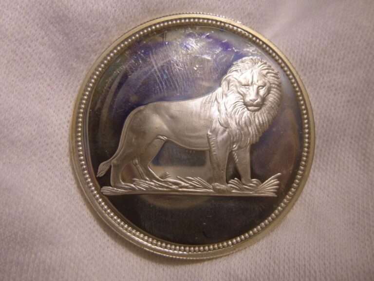Read more about the article 1969 Yemen 50 riyals Azzubairi Memorial Lion Restrike silver Proof coin