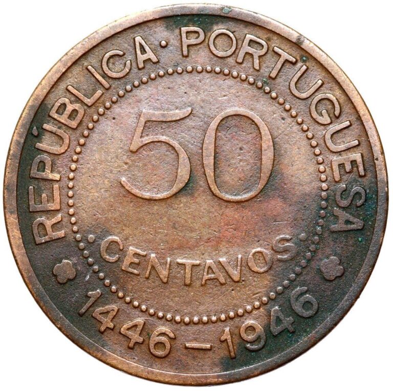 Read more about the article Guinea-Bissau – Coin – 50 Centavos 1946 – 500. Anniversary – Discovery of…