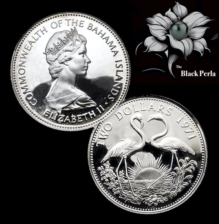 Read more about the article 1971 Bahama Islands $2 Elizabeth II and Flamingos .925 Silver Coin – BU
