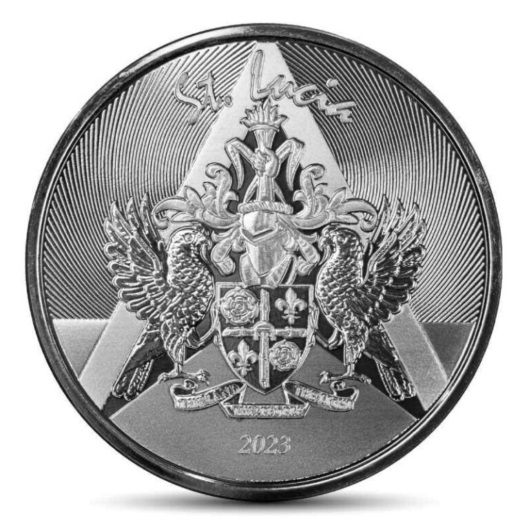 Read more about the article Presale 2023 1 oz St. Lucia Coat of Arms Silver Coin (BU)