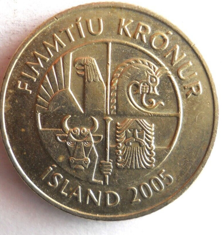 Read more about the article 2005 ICELAND 50 KRONUR – AU – Excellent Uncommon Coin – Bin #998
