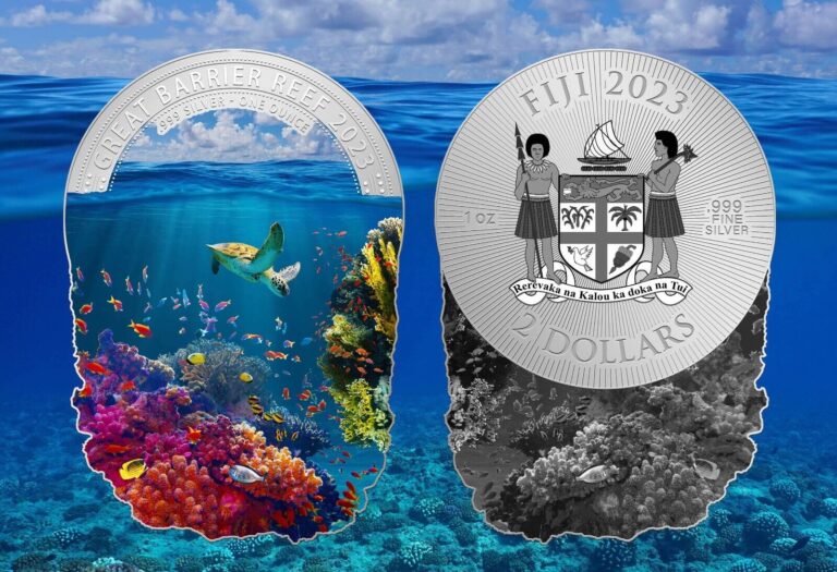 Read more about the article 2023 Fiji Wonders of Nature Great Barrier Reef 1 oz Silver Coin MIntage of 999