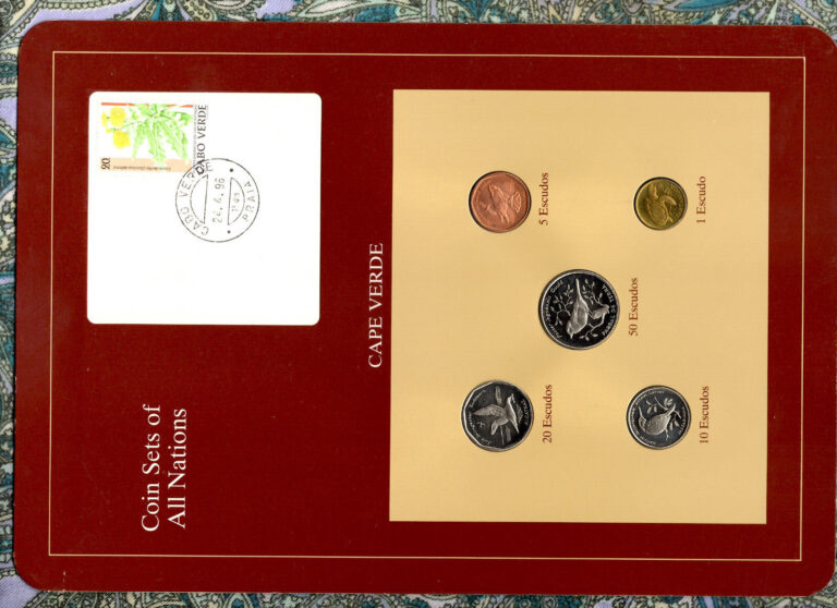 Read more about the article Coin Sets of All Nations Cape Verde UNC 1 5 10 20 50 Escudos 1994