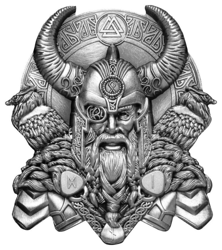 Read more about the article 2022 Ghana Norse Gods – Odin Ultra High Relief Silver Plated Antiqued GH¢2 Co…