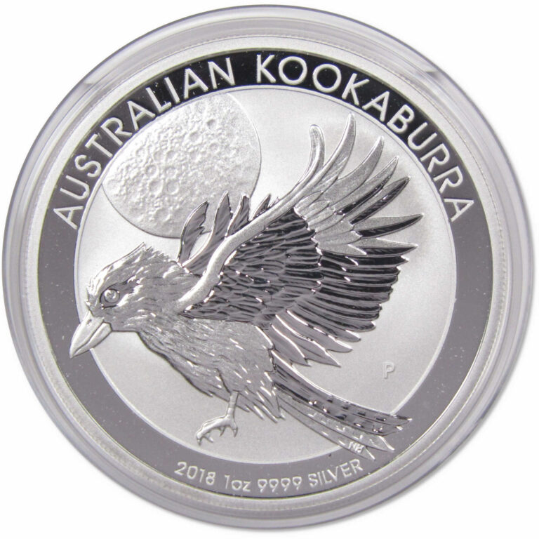 Read more about the article 2018 Australian Kookaburra BU Brilliant Uncirculated 1 oz .9999 Silver $1 Coin