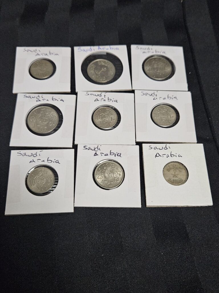 Read more about the article Lot of  9 Saudi Arabia Coins