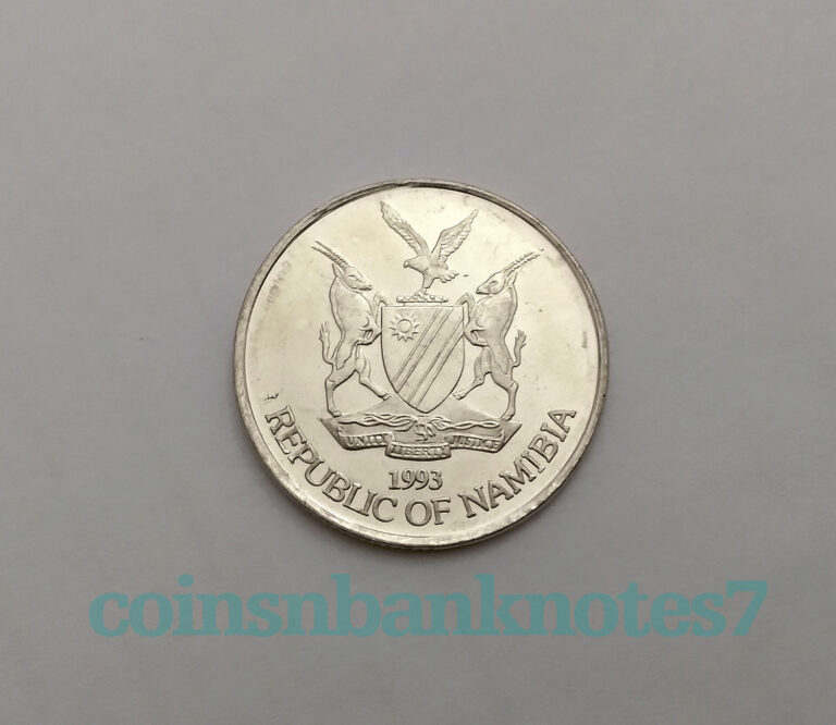 Read more about the article 1993 Namibia 50 Cents Coin  KM #3 Uncirculated