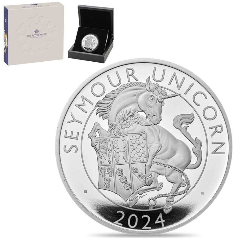 Read more about the article 2024 GB 1 oz Proof Silver Tudor Beasts The Seymour Unicorn Coin