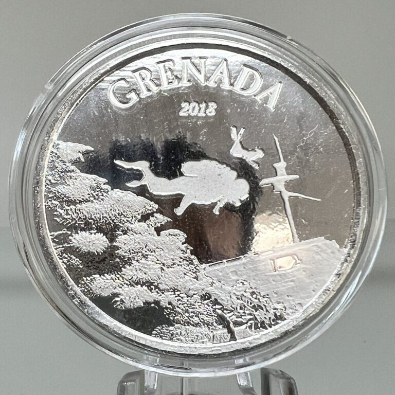 Read more about the article 2018 Grenada Diving Paradise 1 oz .999 Fine Silver Coin in Capsule