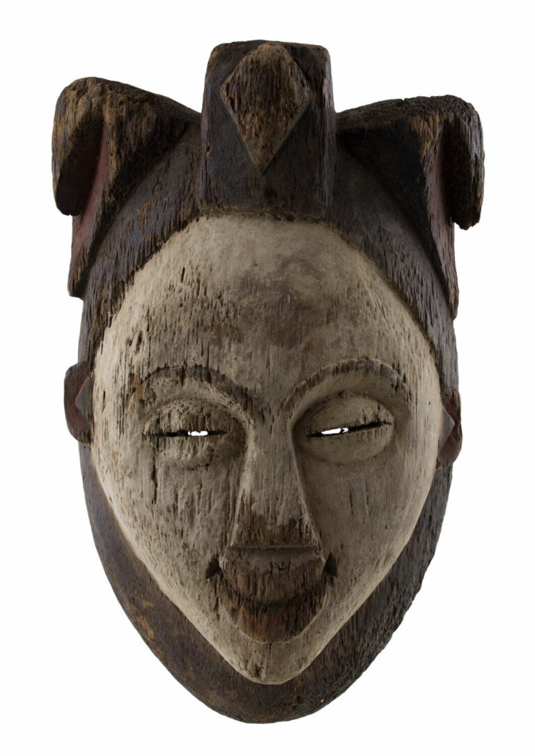 Read more about the article Mask Punu African Pounou Gabon Art African Coin Antique Rare 16872