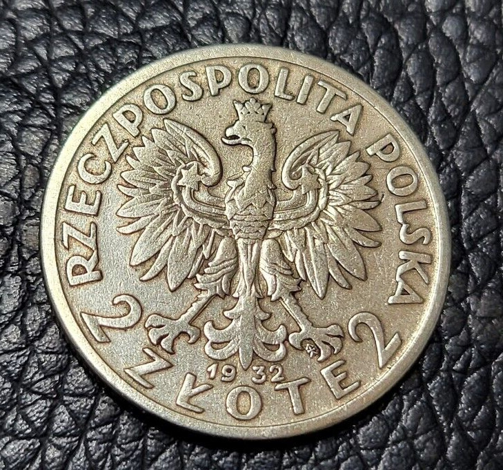 Read more about the article 1932 Poland 2 Zlotys Silver (.750) Coin