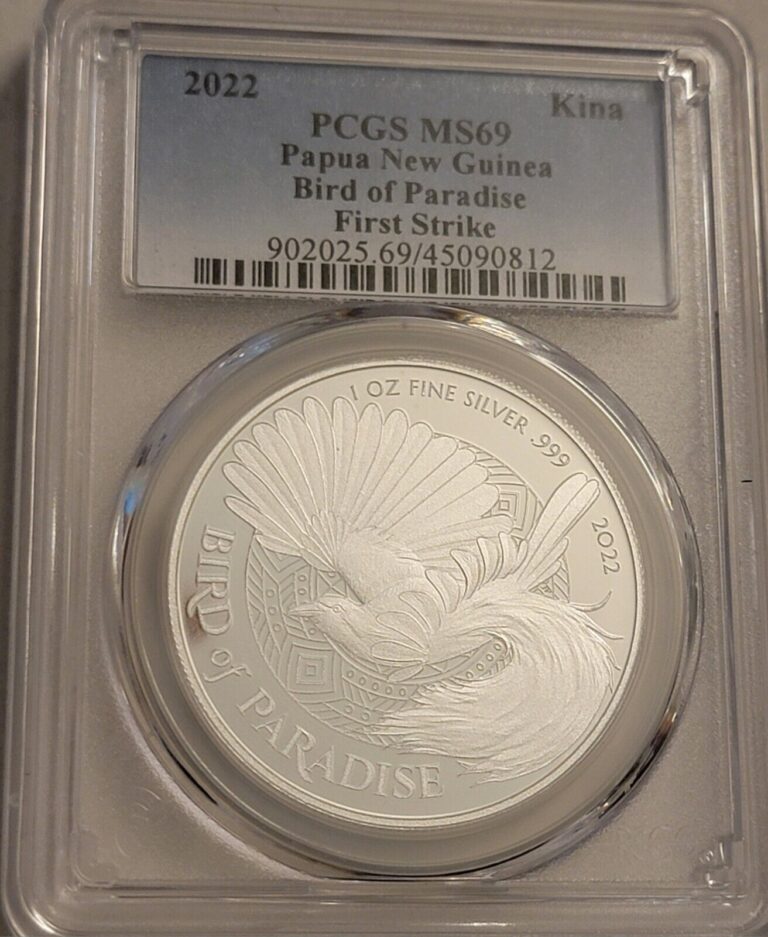 Read more about the article 2022 Papua New Guinea Bird of Paradise 1oz Silver MS69 Mintage ONLY 10 000!