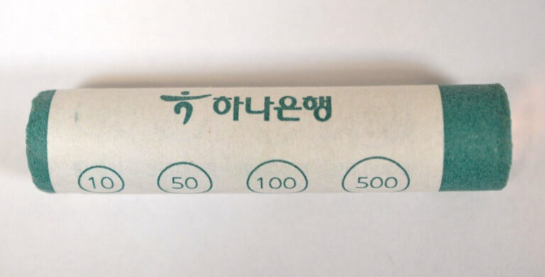 Read more about the article 2008 South Korea 10 Won UNC Roll 50 World Coins