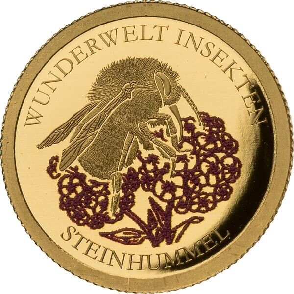 Read more about the article 2022 Togo Bee Bumblebee 999 Gold Coin Color Proof Insect WWF Wildlife ULTRA RARE