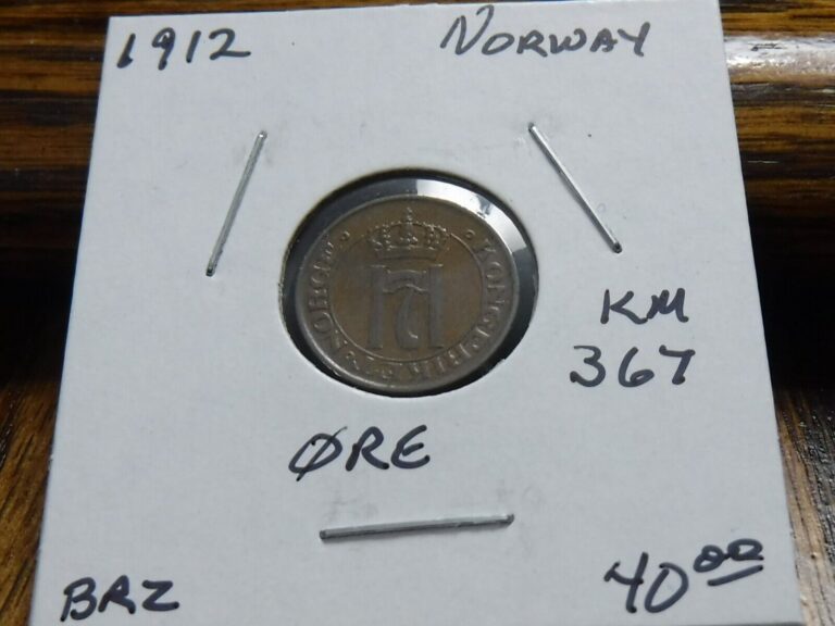 Read more about the article 1912 Norway Øre – KM#367 – Very Nice bronze coin