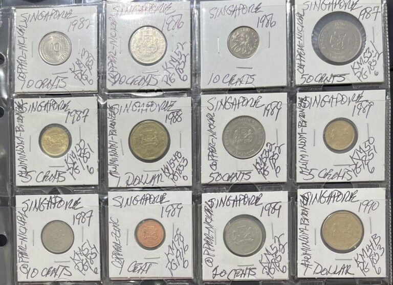 Read more about the article Singapore Modern Coins: Lot of 20