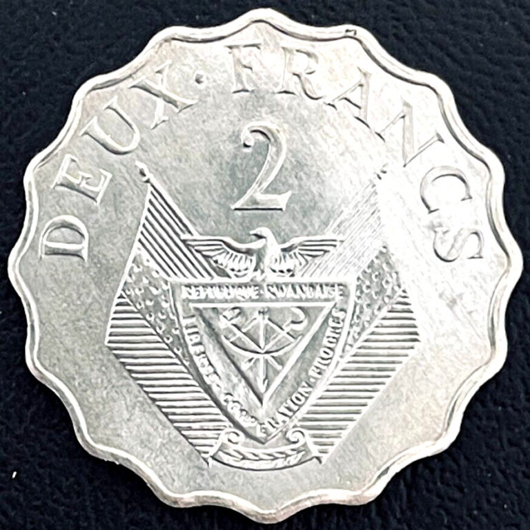 Read more about the article 1970 Rwanda 2 Francs Africa Coins KM# 10 EXACT UNCIRCULATED COIN SHOWN Free Ship
