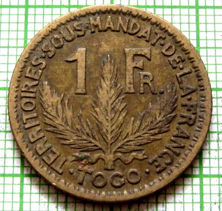 Read more about the article TOGO FRENCH MANDATE 1924 1 FRANC – 1 coin – TOGO FRENCH MANDATE 1924 1 FRANC