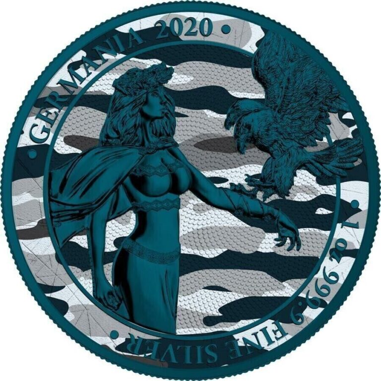 Read more about the article 1 Oz Silver Coin 2020 5 Mark Germania Camouflage Edition – Sylt