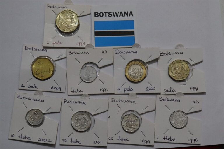 Read more about the article 🧭 🇧🇼 BOTSWANA COIN COLLECTION HIGH GRADE B66 #2