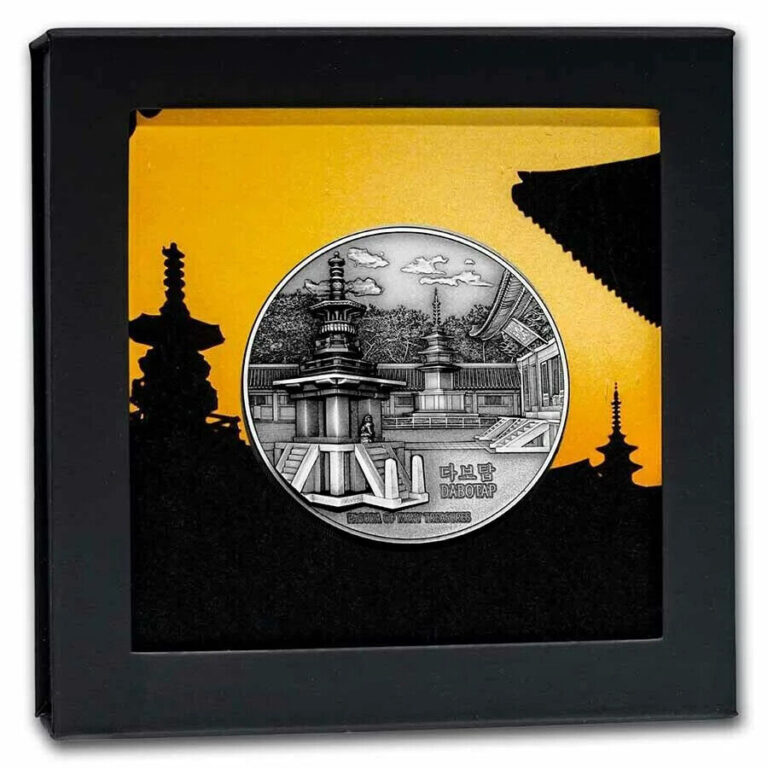 Read more about the article Pagoda of Many Treasures Dabotap 2021 Palau 3 oz Silver Coin