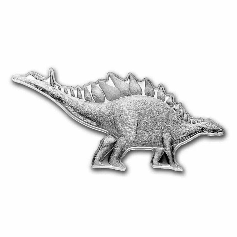 Read more about the article 2022 Solomon Islands Dinosaurs of North America Stegosaurus 2oz Silver Coin