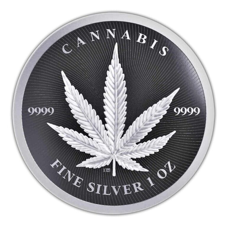 Read more about the article 2024 Cannabis Marijuana Leaf 1 Oz 9999 Silver Republic of Chad Coin BU – JP647