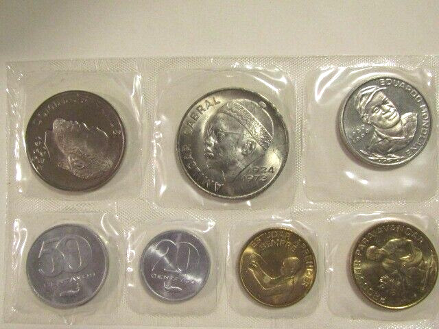 Read more about the article Cape Verde 1977-1982 7 Coins 20 50  Centavos 1 2-1/2 10 20 50 Escudos unc Set