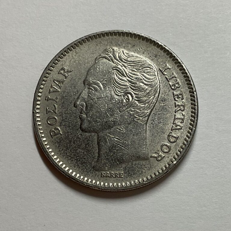 Read more about the article 1989 Venezuela 5 Bolivares Coin. Nickel. World coin. #CM10