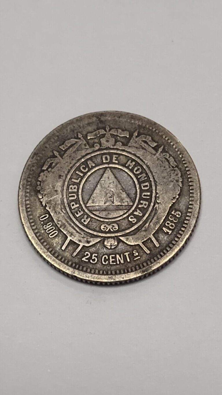 Read more about the article Honduras  Silver 25 Cents  1896  toned