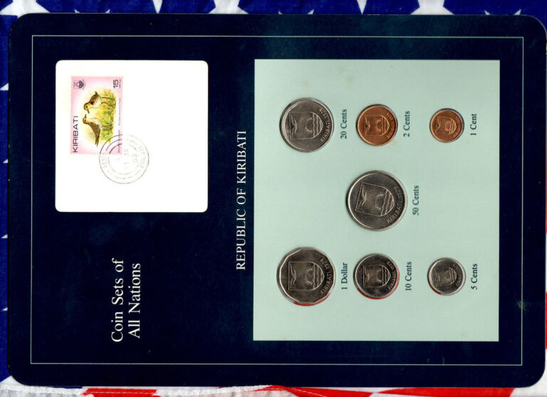 Read more about the article Coin Sets of All Nations Kiribati All 1979 UNC $1 50 20 10 5 2 1 cent 21JA86