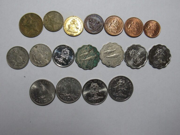 Read more about the article Lot of 18 Different Bahamas Coins – 1966 to 2016 – Circulated