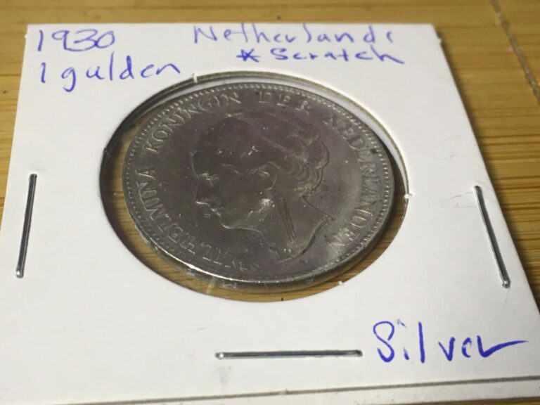 Read more about the article 1930 Netherlands 1 Gulden Silver Coin *scratch* # 758e