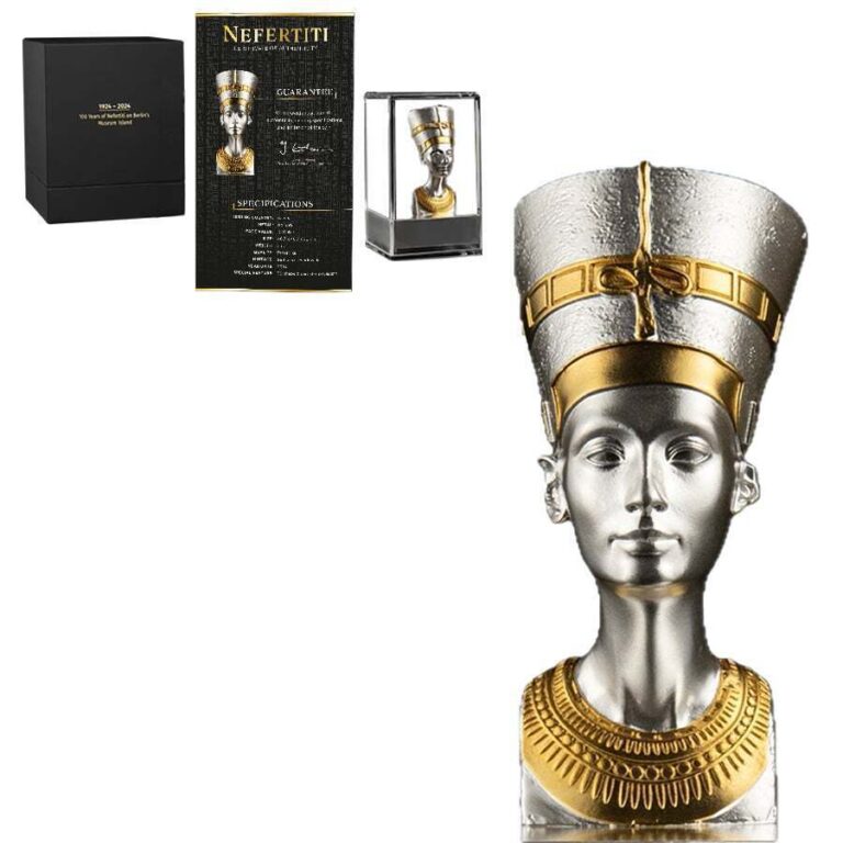 Read more about the article 2024 Samoa 5 oz Silver Nefertiti Bust 3D Shaped Coin